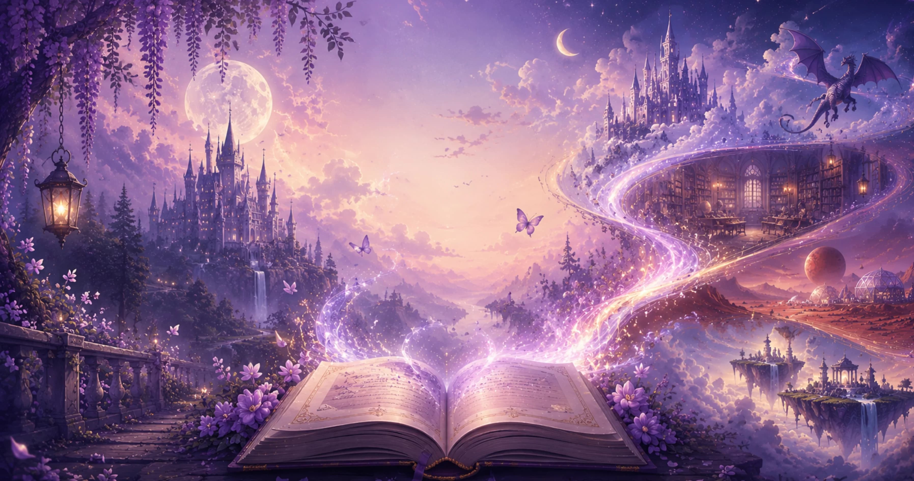 Violet Whimsy Banner